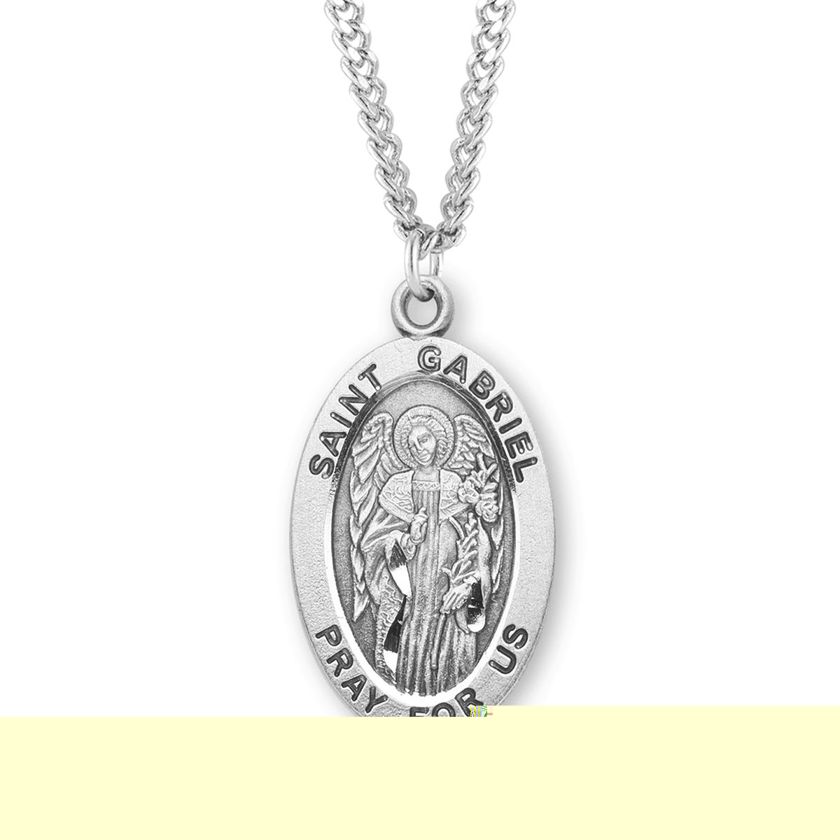 Patron Saint Joseph Oval Sterling Silver Medal
