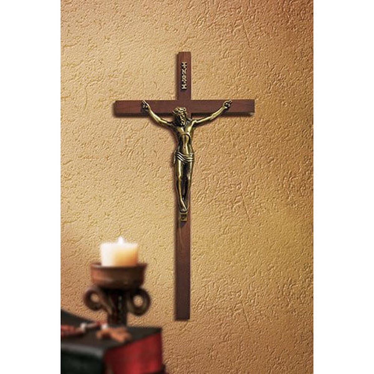 10" James Brennan Walnut Crucifix