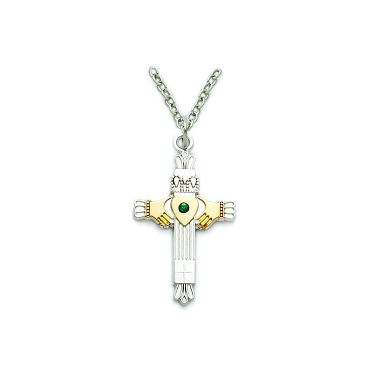 2-Tone Claddagh Cross