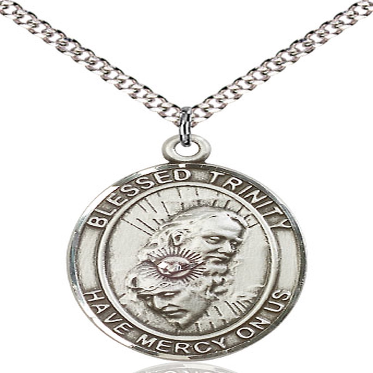 Blessed Trinity Medal (Oval Patron Saint Series)