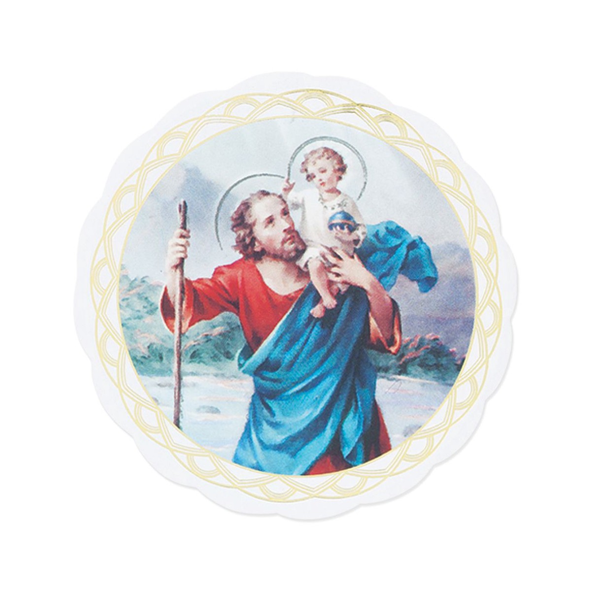 3 Saint Christopher Auto Window Sticker