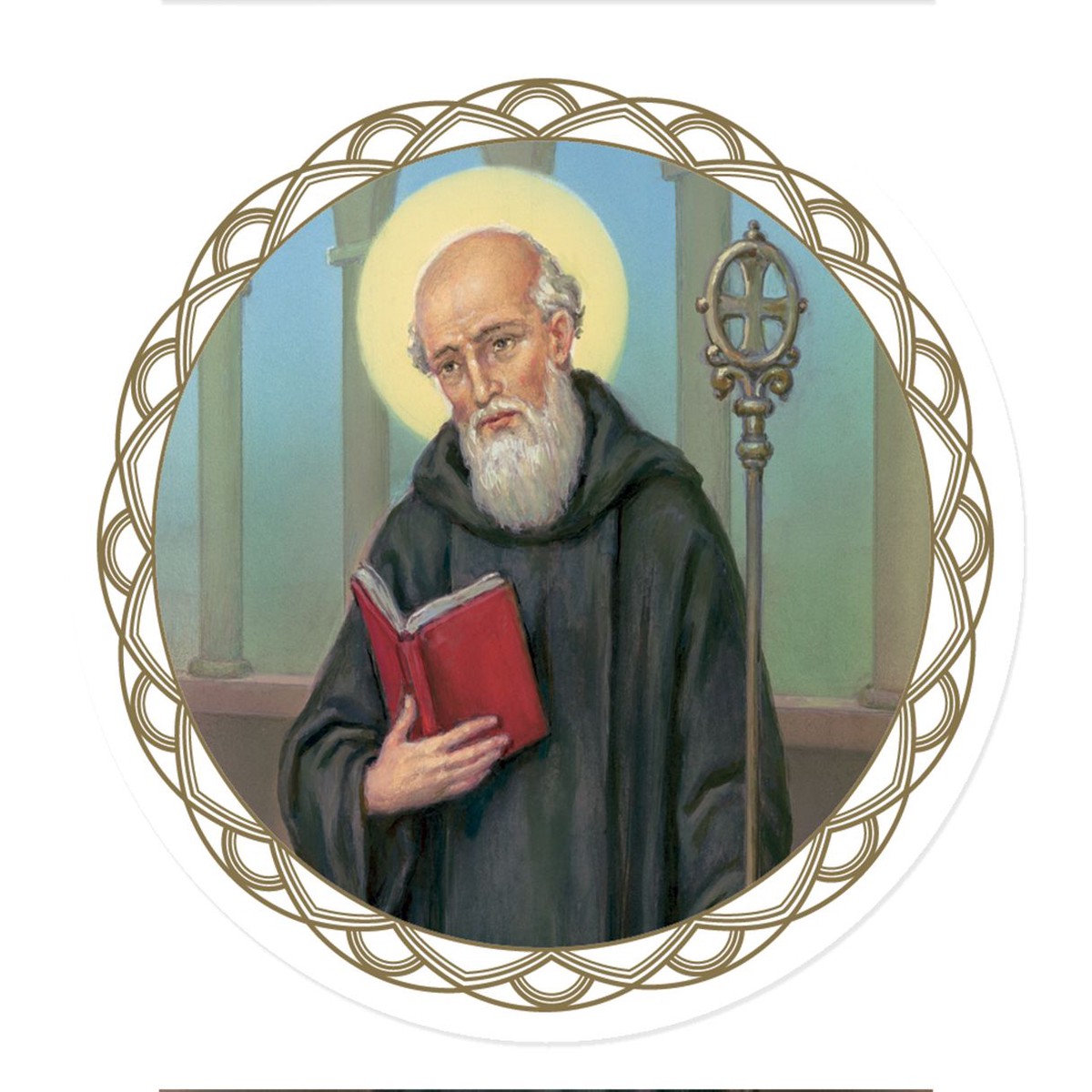 3 Saint Benedict Auto Window Sticker