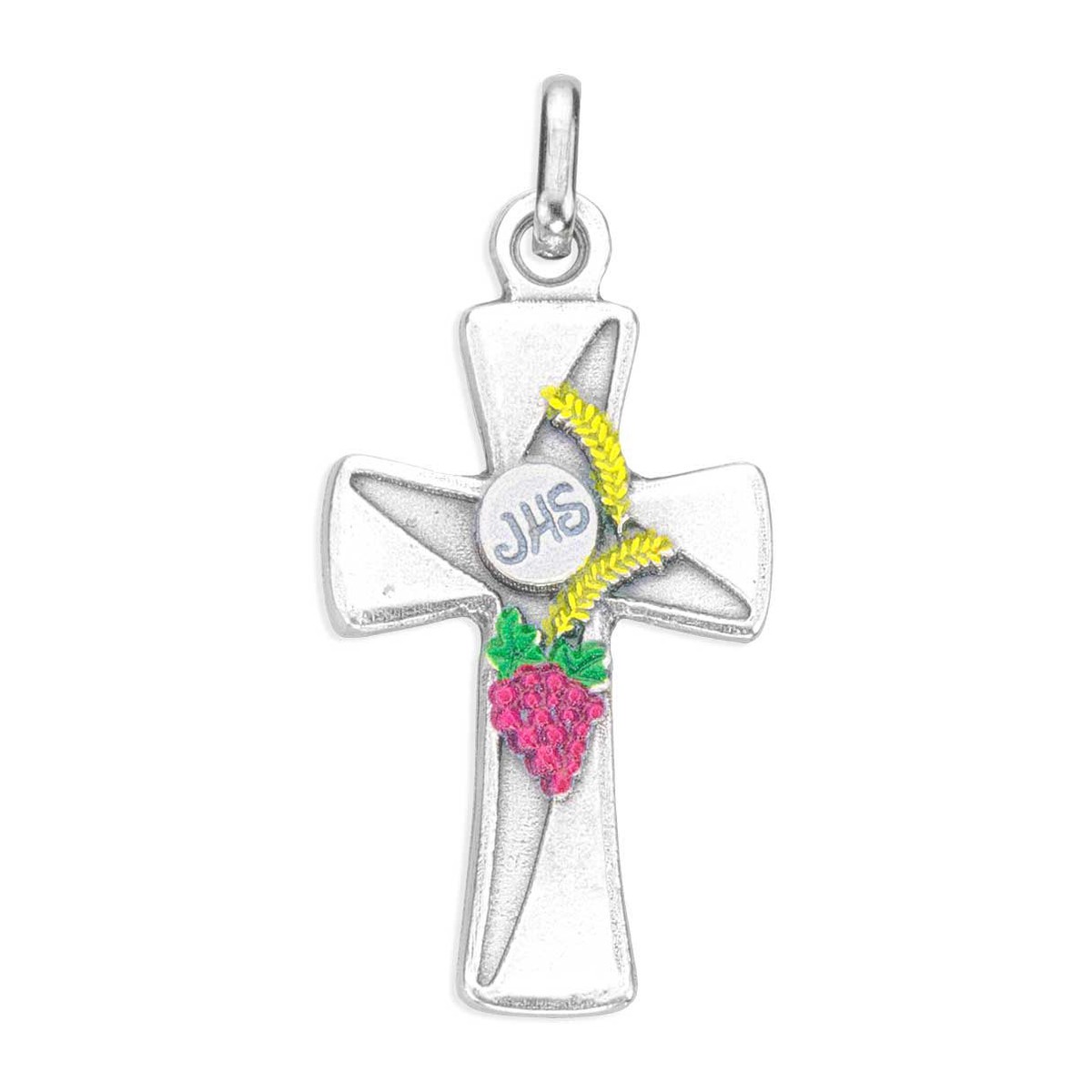 2 1/2 Communion Cross with Epoxied Symbolism