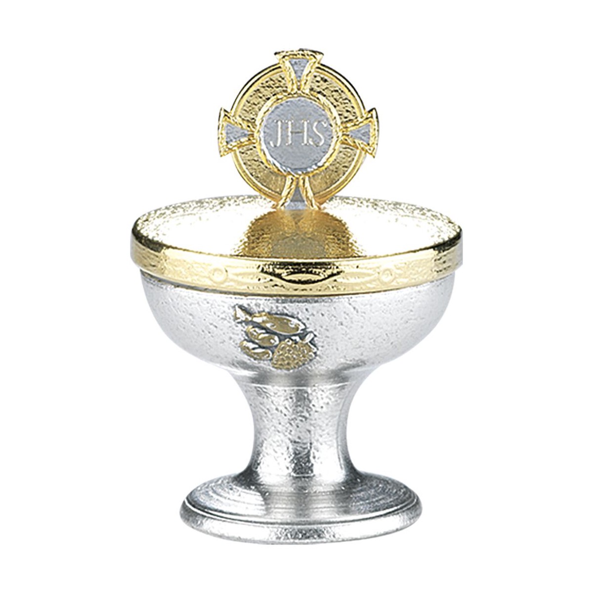 3 Two-Tone Metal Communion Chalice Keepsake Box