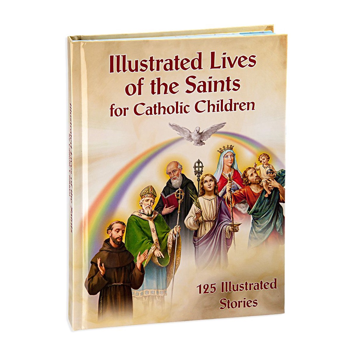 6 1/2 x 8 1/2 Illustrated Lives of the Saints for Catholic Children Book
