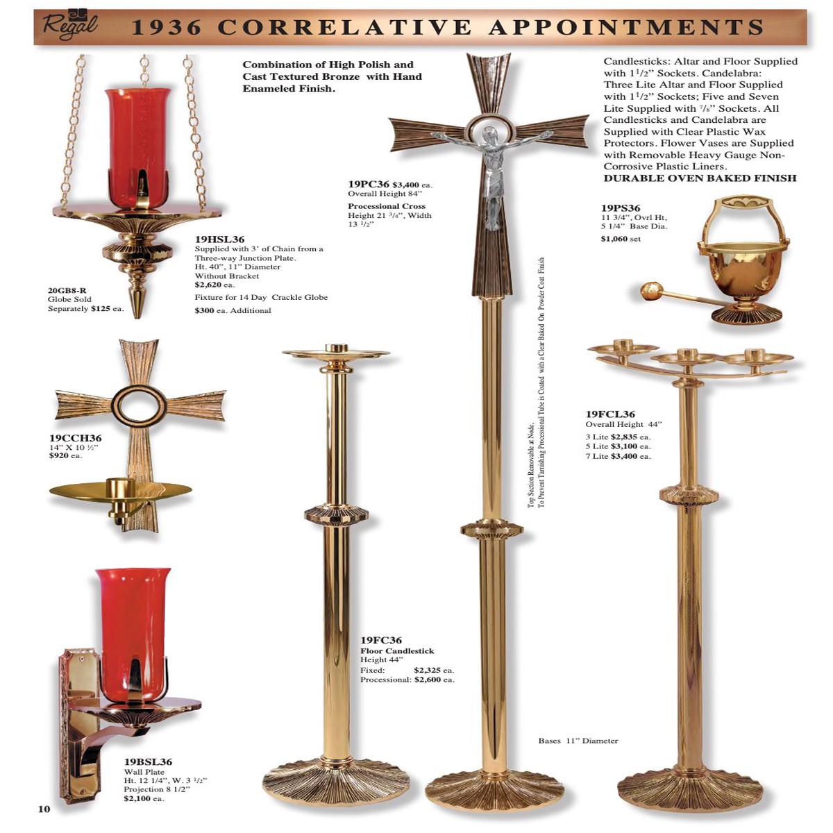 1936 Series Processional Crucifix 19PC36