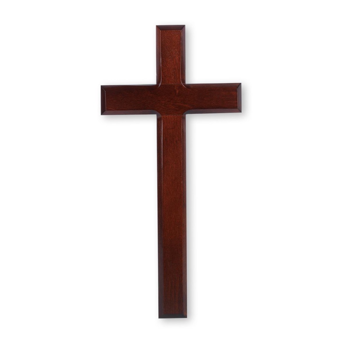 12 Dark Cherry Wood Cross, Boxed